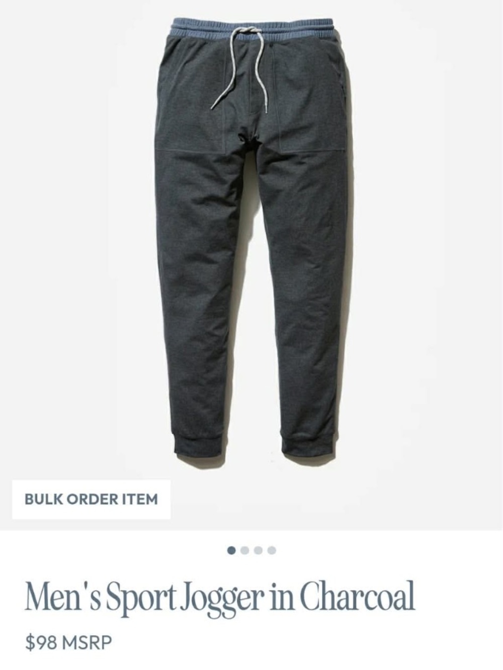 Marine Layer Men's Charcoal Sport Jogger